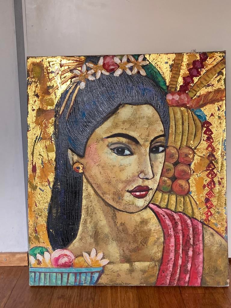 Twee Balinese schilderijen., Ophalen