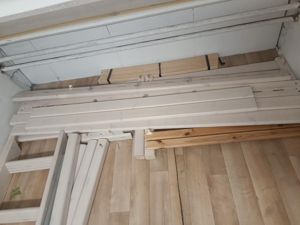 Flexa halfhoog slaper 120 hoog 190x90 incl. matras, Kinderen en Baby's, Kinderkamer | Bedden, Ophalen, 85 tot 100 cm, Gebruikt