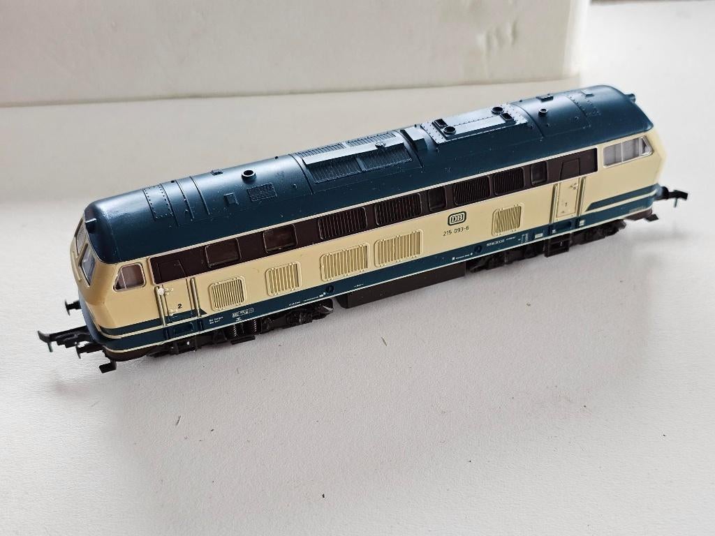 Modeltrein Ho ROCO 43418 DB 215 093-6 diesel lok met doos, Gebruikt, Ophalen of Verzenden, Roco, Gelijkstroom