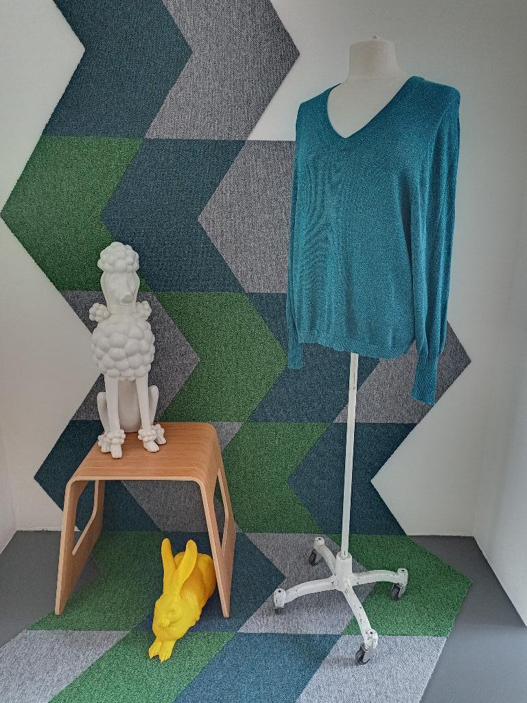 Prachtig glitter truitje te koop, Kleding | Dames, Blauw, Zo goed als nieuw, C&A, Ophalen