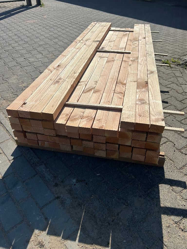 Douglas fijn bezaagd 50x70  5x7 | kepers, Tuin en Terras, Palen, Balken en Planken, Nieuw, Balken, 250 cm of meer, Ophalen of Verzenden