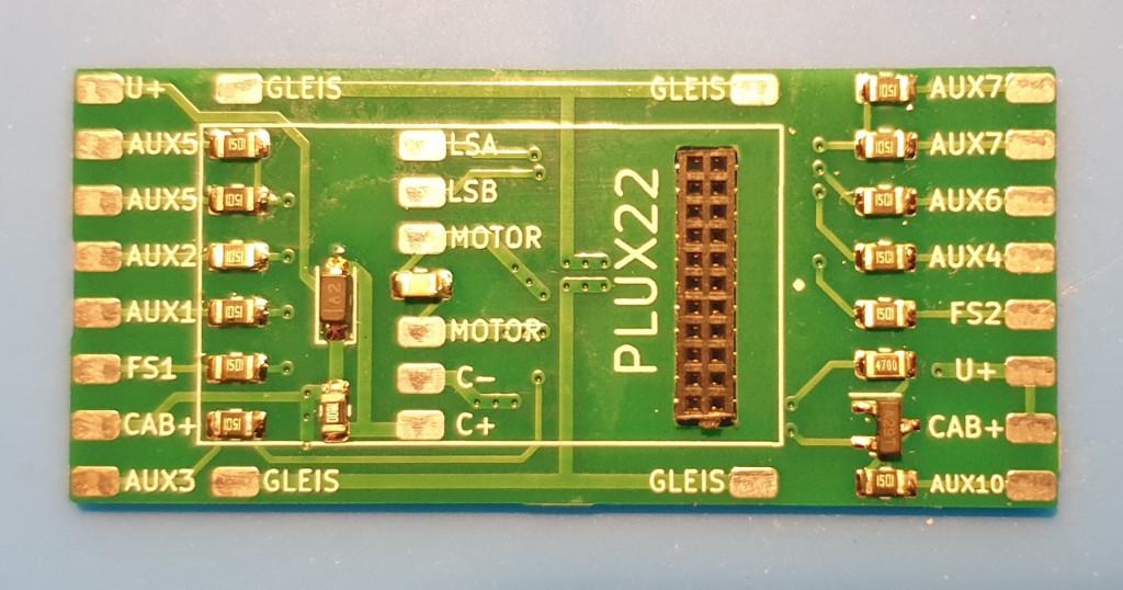 Roco Märklin Trix Plux22 (Snd) Decoder universele printplaat, Locomotief, Verzenden, Gelijkstroom of Wisselstroom, Nieuw