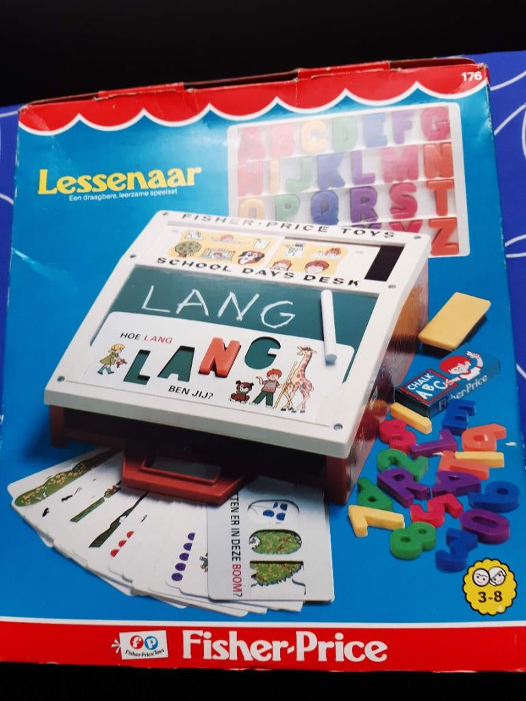 Vintage Fisher Price lessenaar in de originele doos, Ophalen of Verzenden, Zo goed als nieuw, Speelset