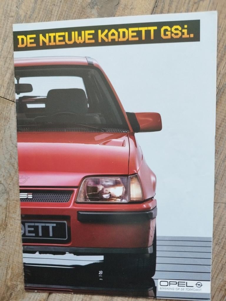 Opel Kadett GSI folder - 1984, Opel, Zo goed als nieuw, Opel, Ophalen of Verzenden