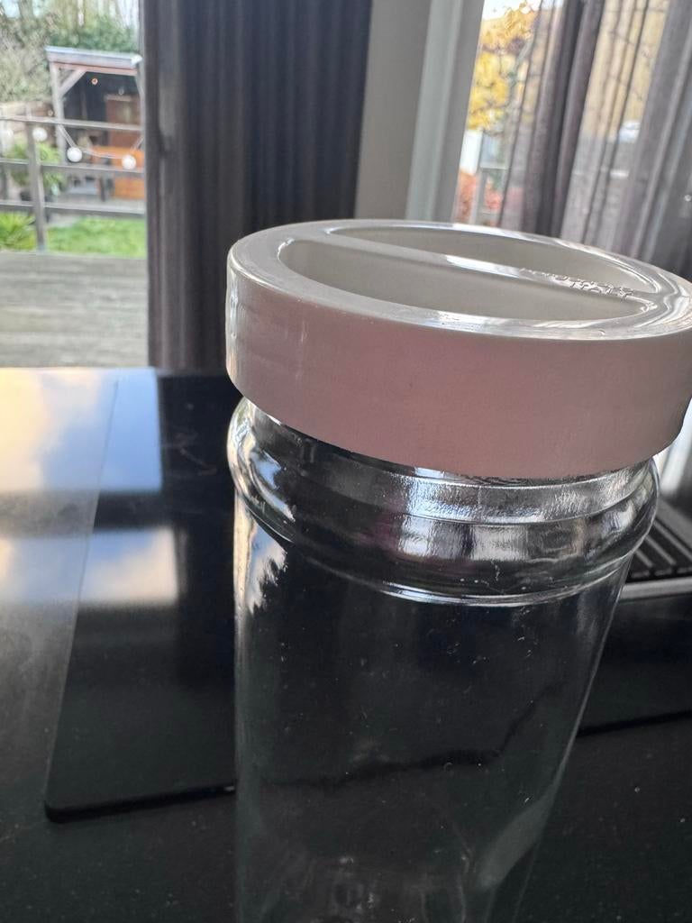 Glazen pot voor spaghetti - 30 cm, Ophalen, Zo goed als nieuw, Glas, Pot, Bus of Blik