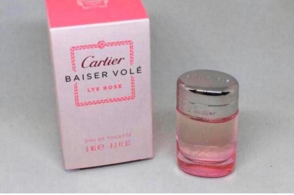 Parfum miniatuur Baiser Volé LYS ROSE Cartier 6 ml edt, Verzenden, Nieuw, Miniatuur, Gevuld