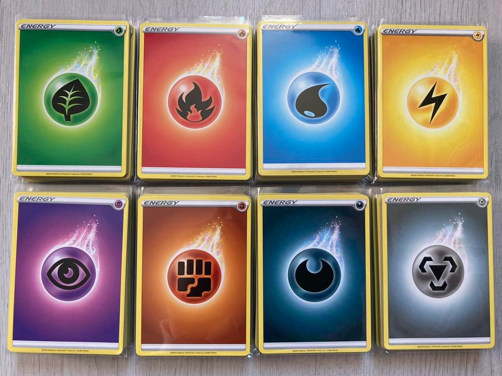 400 Pokemon Energy kaarten Sword & Shield BOOSTERFRIS, Ophalen of Verzenden, Zo goed als nieuw, Meerdere kaarten