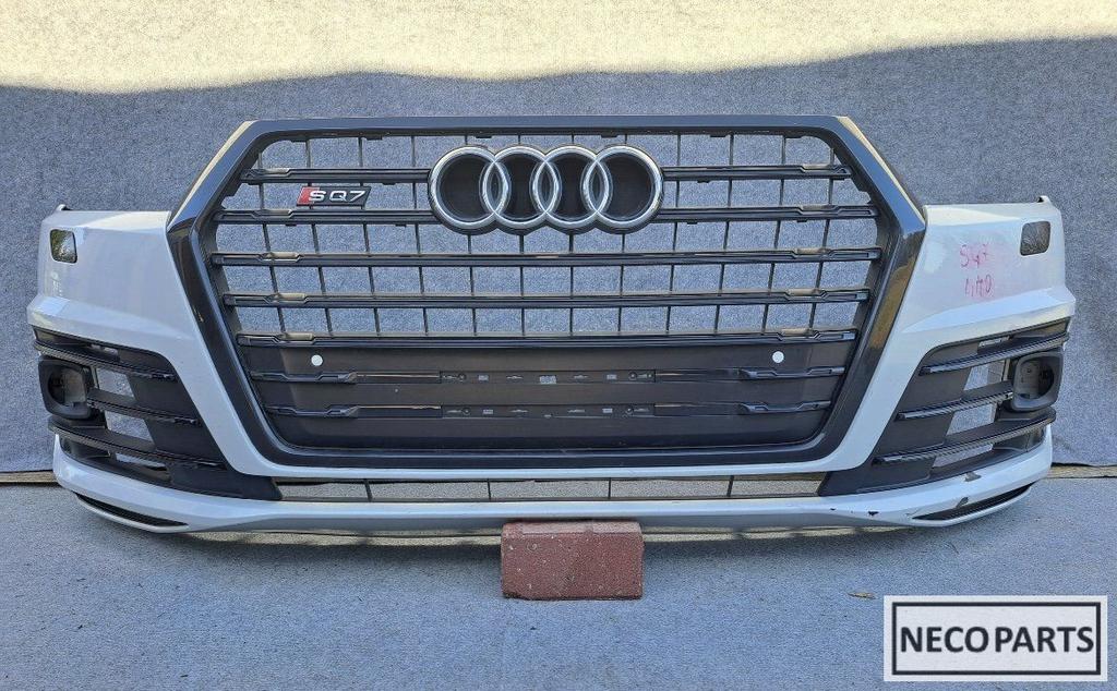 VOORBUMPER AUDI Q7 4M S LINE SLINE BUMPER GRILL ORIGINEEL, Ophalen of Verzenden, Gebruikt, Audi, Bumper