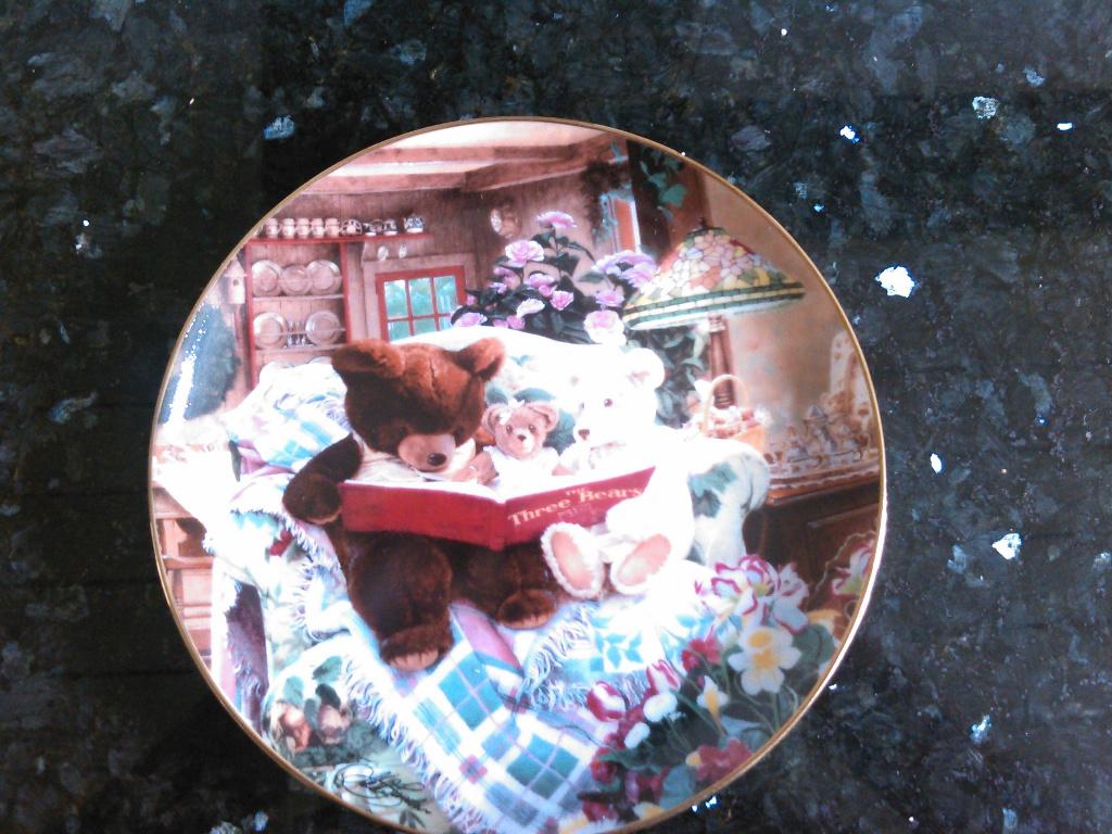 Franklin mint bord story time for teddies., Huis en Inrichting, Ophalen, Nieuw