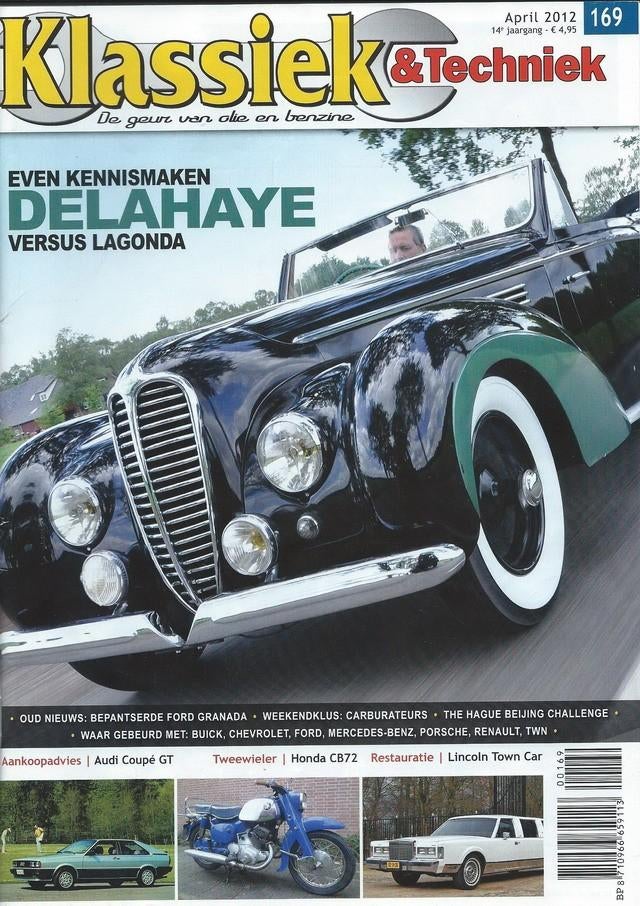 Klassiek & Techniek 169 2012 : Audi Coupe / Quattro - Honda, Ophalen of Verzenden, Gelezen, Algemeen