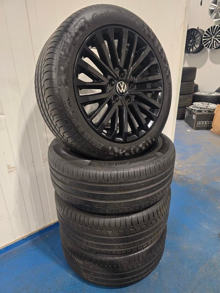 🌞Originele VW Palmerston velgen 18 inch T5 T6 T7 Conti, 18 inch, Gebruikt, 255 mm, Banden en Velgen