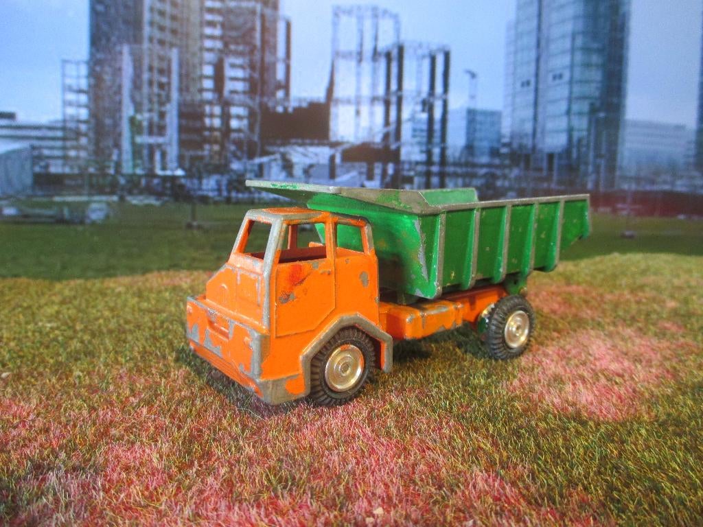 1/?? Faun Meiller Kipper Gama oranje + groen, Hobby en Vrije tijd, Modelauto's | 1:50, Gebruikt, Bus of Vrachtwagen, Overige merken