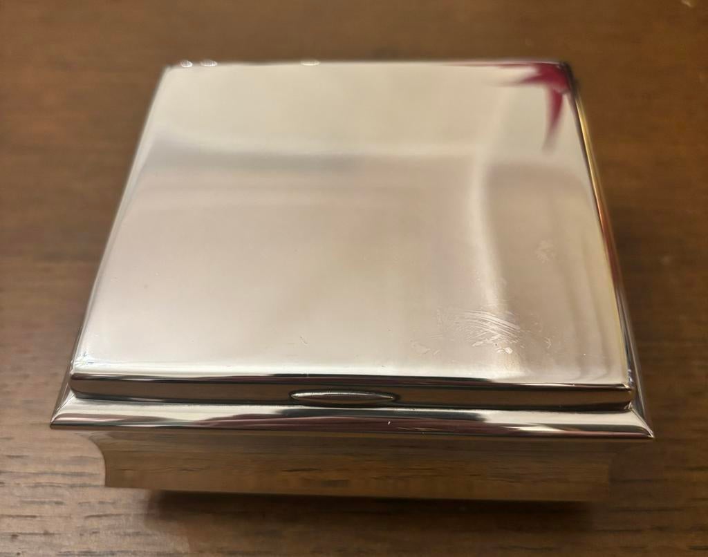 WMF Zilveren Sigarettendoosje - 10x10cm, Ophalen of Verzenden, Gebruikt, Metaal, Minder dan 50 cm