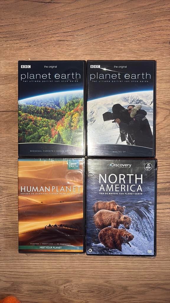 Planet Earth, Human Planet + North America. Discovery en BBC, Alle leeftijden, Ophalen of Verzenden, Zo goed als nieuw, Natuur