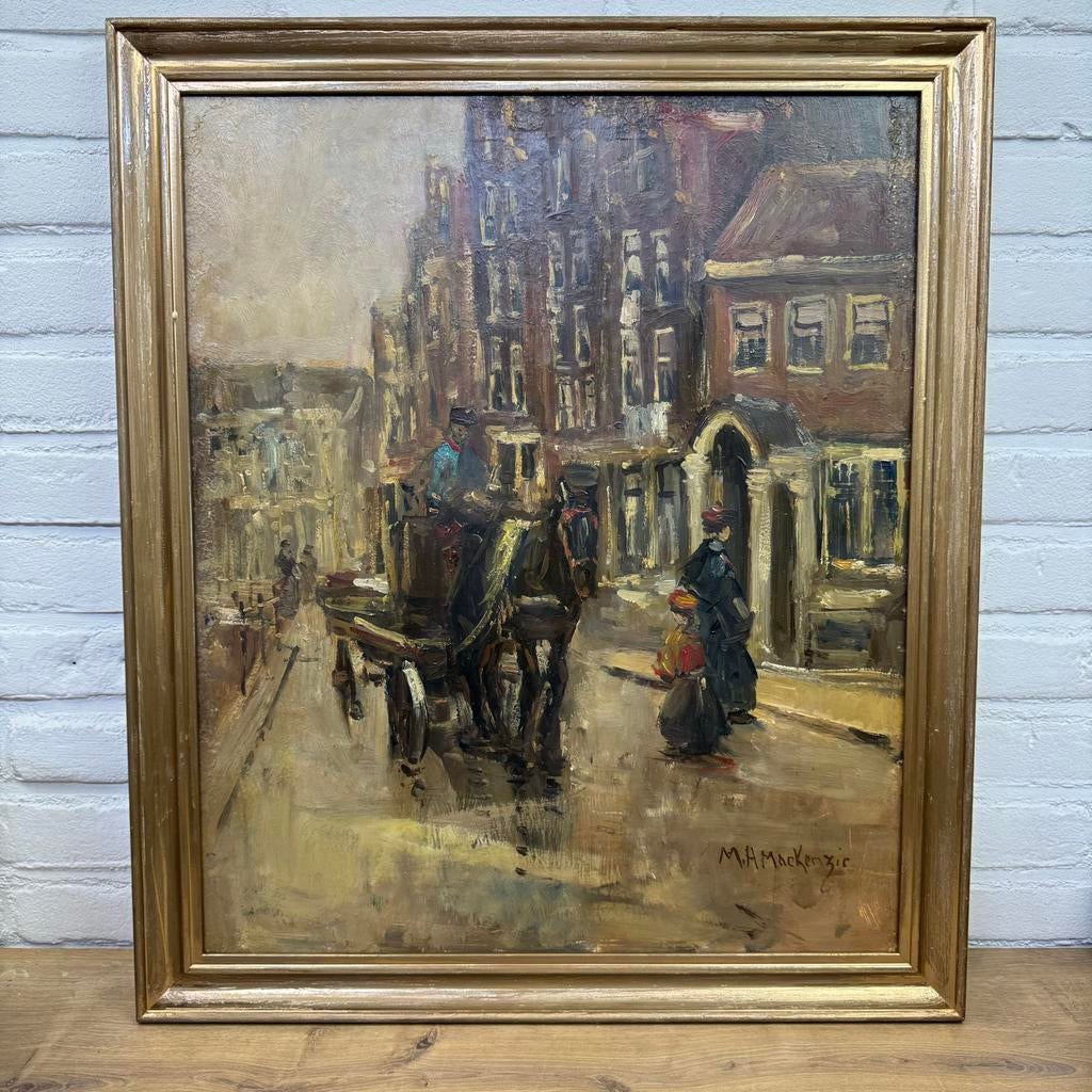 Marie Henri Mackenzie - Breitner Studie Rokin Amsterdam, Antiek en Kunst, Ophalen of Verzenden