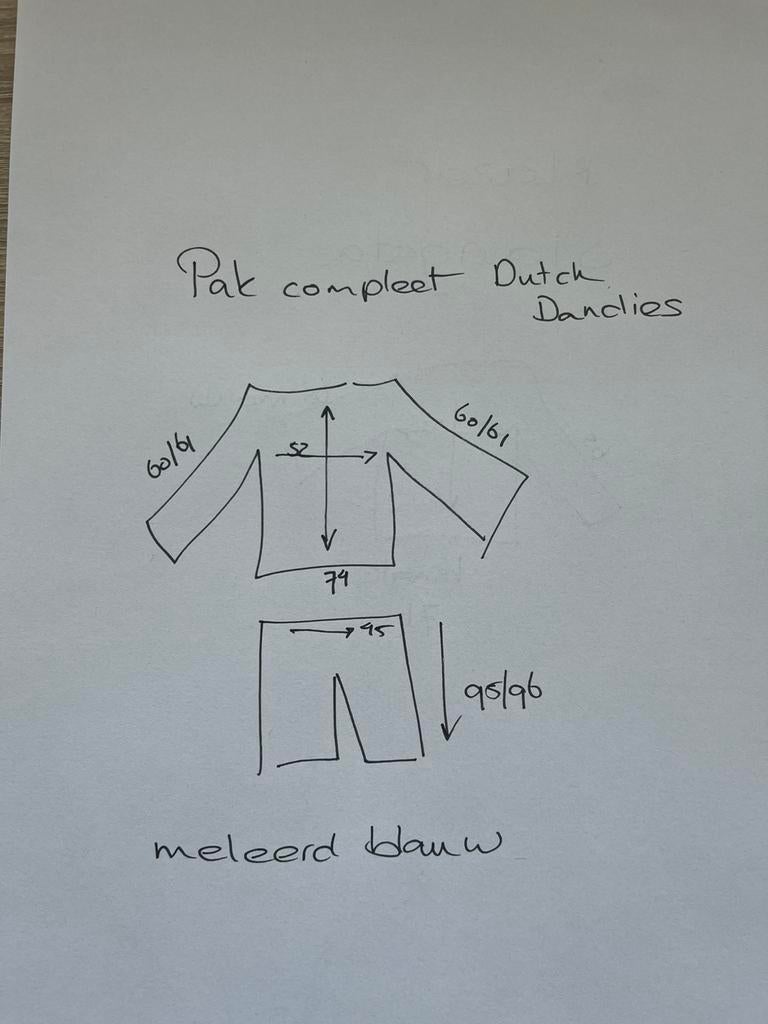 Blazer pantalon Dutch Dandies maat 48 - herenpak, Ophalen of Verzenden, Zo goed als nieuw, Maat 48/50 (M), Blauw