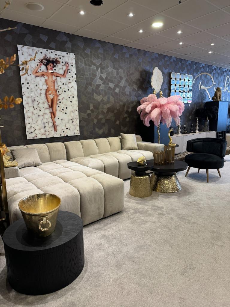 Bank Cube 3 zits + Lounge Richmond Interiors, Richmond Interiors, Hoekbank, 75 tot 100 cm, Ophalen of Verzenden