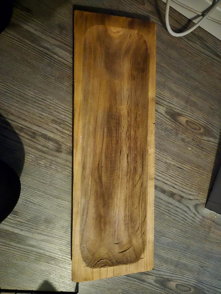 Decoratie plateau hout, Ophalen, Zo goed als nieuw, Rechthoekig, Hout