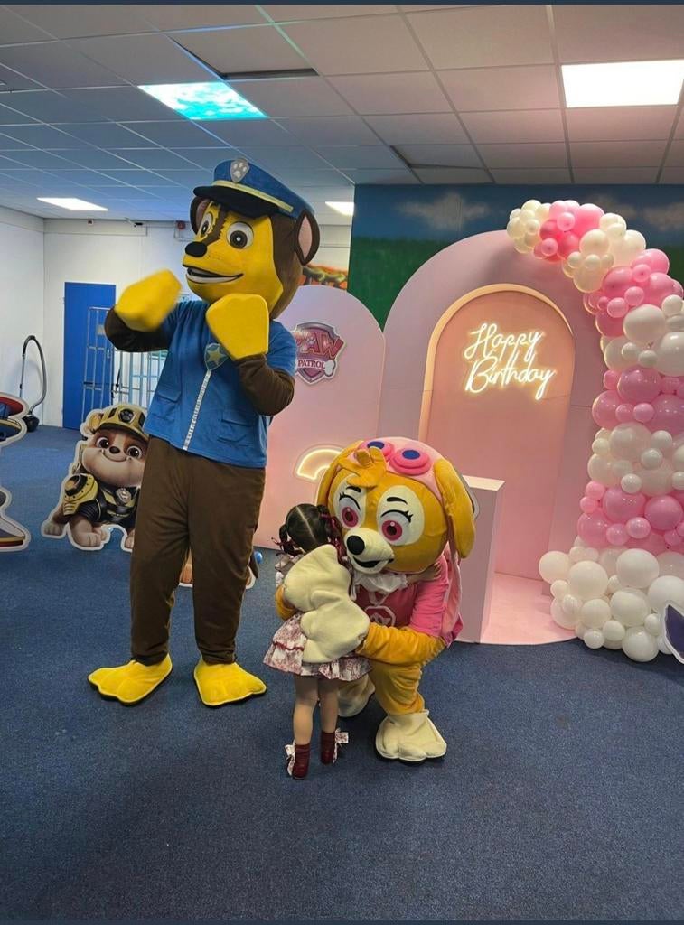 Pawpatrol sky mascotte te huur, Ophalen of Verzenden, Zo goed als nieuw, Overige