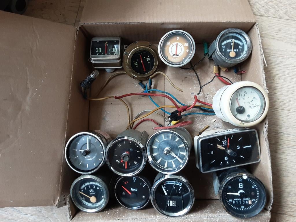 Vintage Auto Amperemeters Tijdklokken Tempmeter benzmeter en, Auto-onderdelen, Ophalen of Verzenden, Nieuw