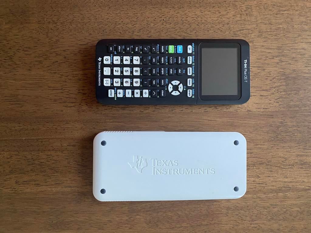 TI-84 Plus C-ET Grafische Rekenmachine - Texas Instruments, Diversen, Schoolbenodigdheden, Zo goed als nieuw, Ophalen of Verzenden