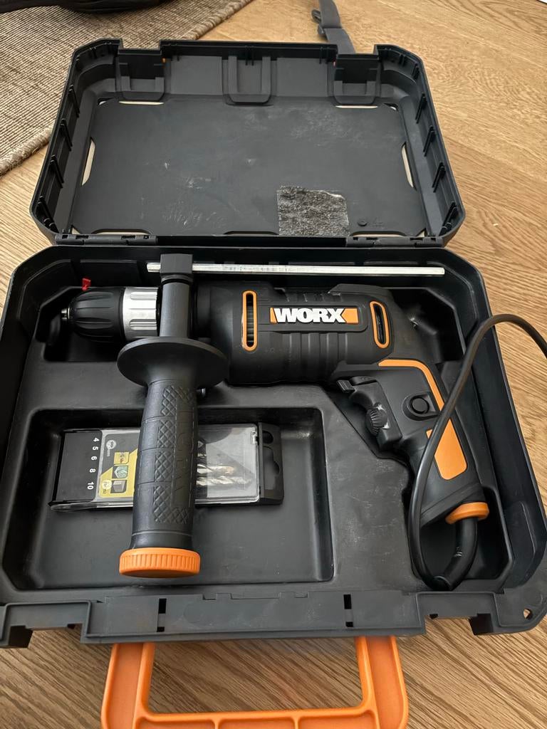 Worx Boormachine - Zo goed als nieuw!, Boormachine, Ophalen of Verzenden, Zo goed als nieuw, Klopboormechanisme