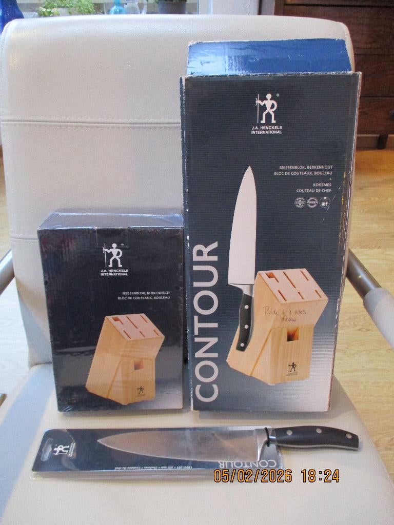 ZWILLING J.A. Henckels AG - CONTOUR - messenblok - koksmes, Ophalen of Verzenden, Nieuw