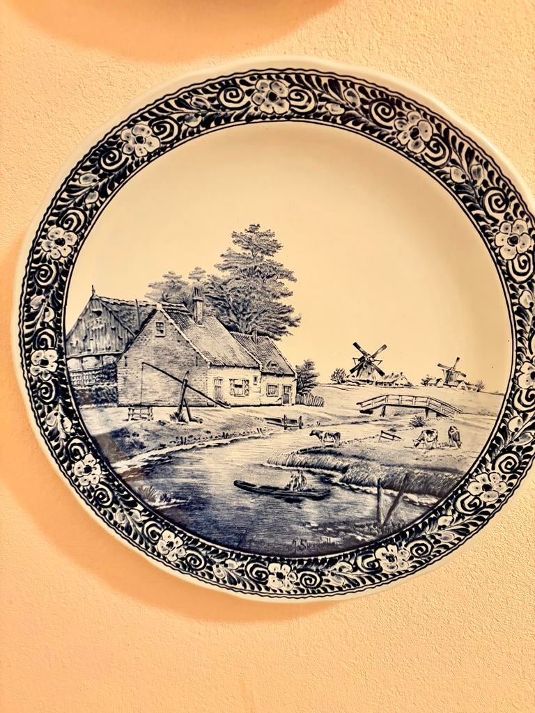 Delfts blauwe wandborden 40cm, Ophalen