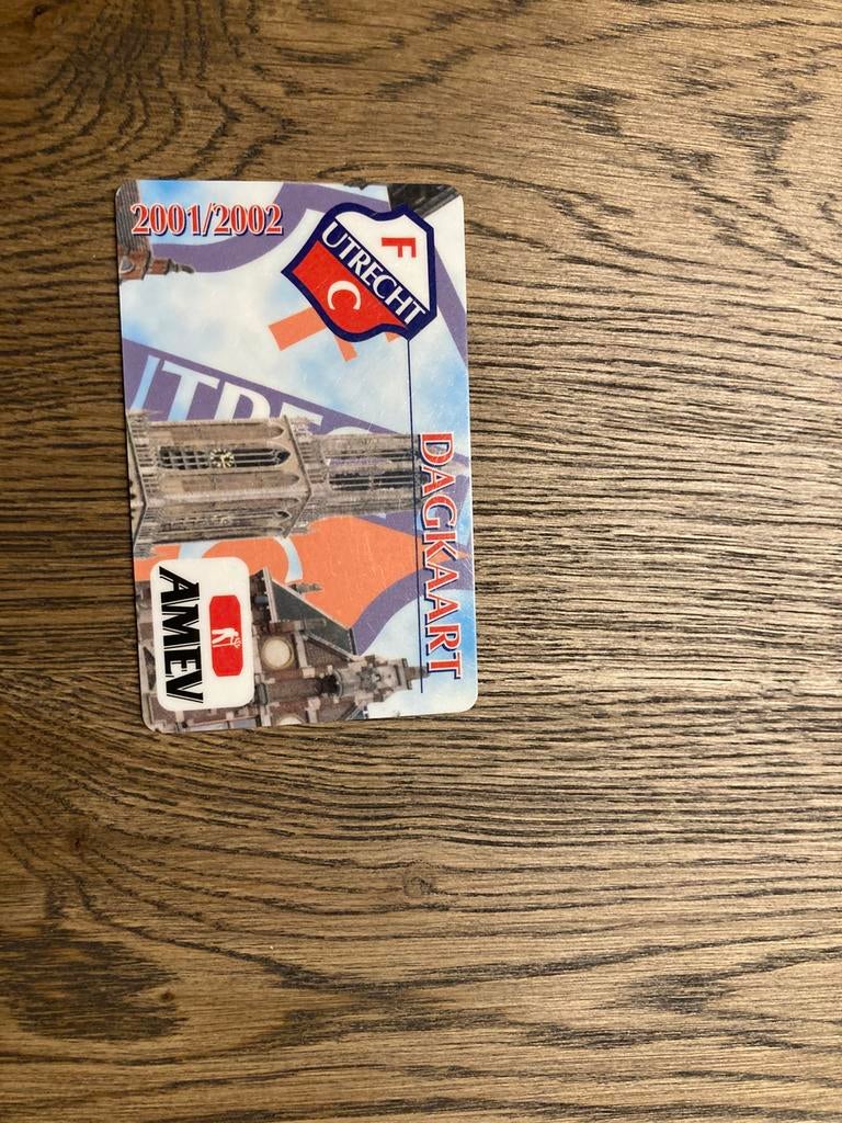 DAGCARD FC UTRECHT-FEYENOORD 01-02, Ophalen of Verzenden, Zo goed als nieuw, F.C. Utrecht, Overige typen