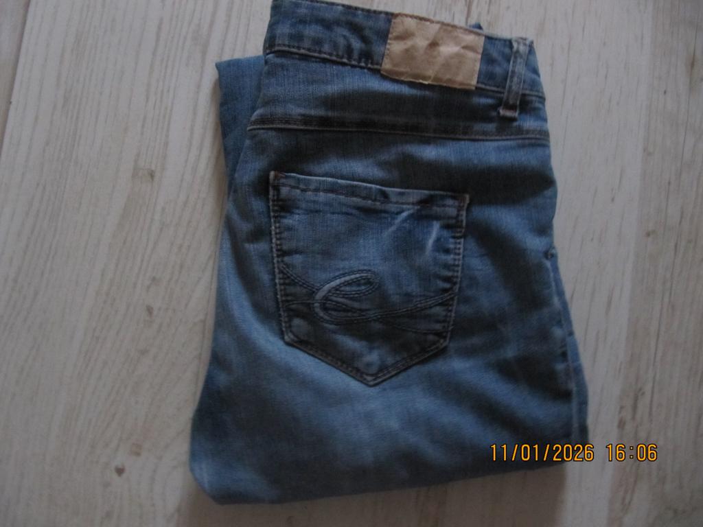 EDC BY ESPRIT dames jeans model high five slim maat 29/32, Blauw, Ophalen of Verzenden, Zo goed als nieuw, W30 - W32 (confectie 38/40)