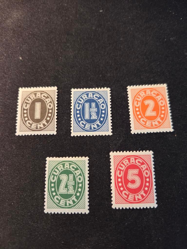 @@ Curacao 153-157 ongebruikt @@, Ophalen of Verzenden, Postfris