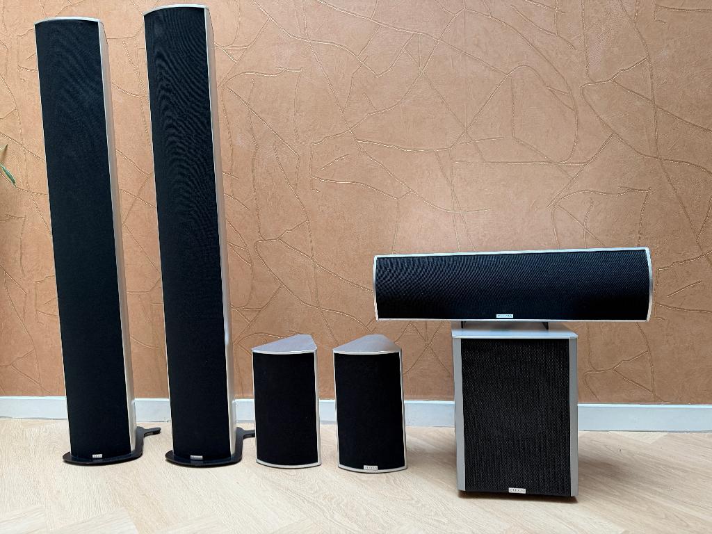 Piega surround set (5.1) – Zwitserse topkwaliteit, Zo goed als nieuw, Complete surroundset, 120 watt of meer, Ophalen