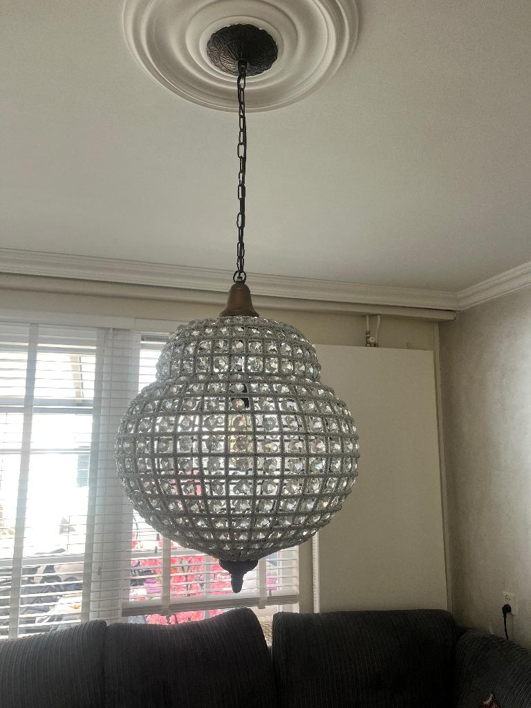 Richmond kroonluchter, Ophalen, Minder dan 50 cm, Glas, Landelijk