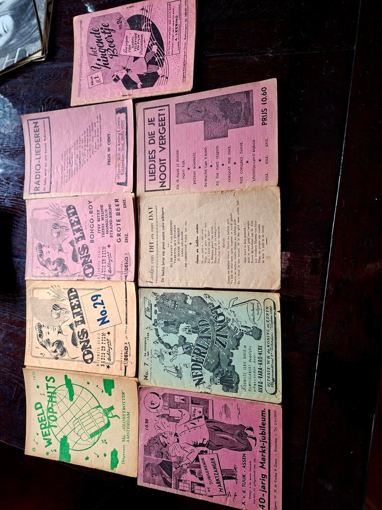 Vintage zangbundels vanaf 1920, Boeken, Ophalen of Verzenden, Gelezen, Artiest