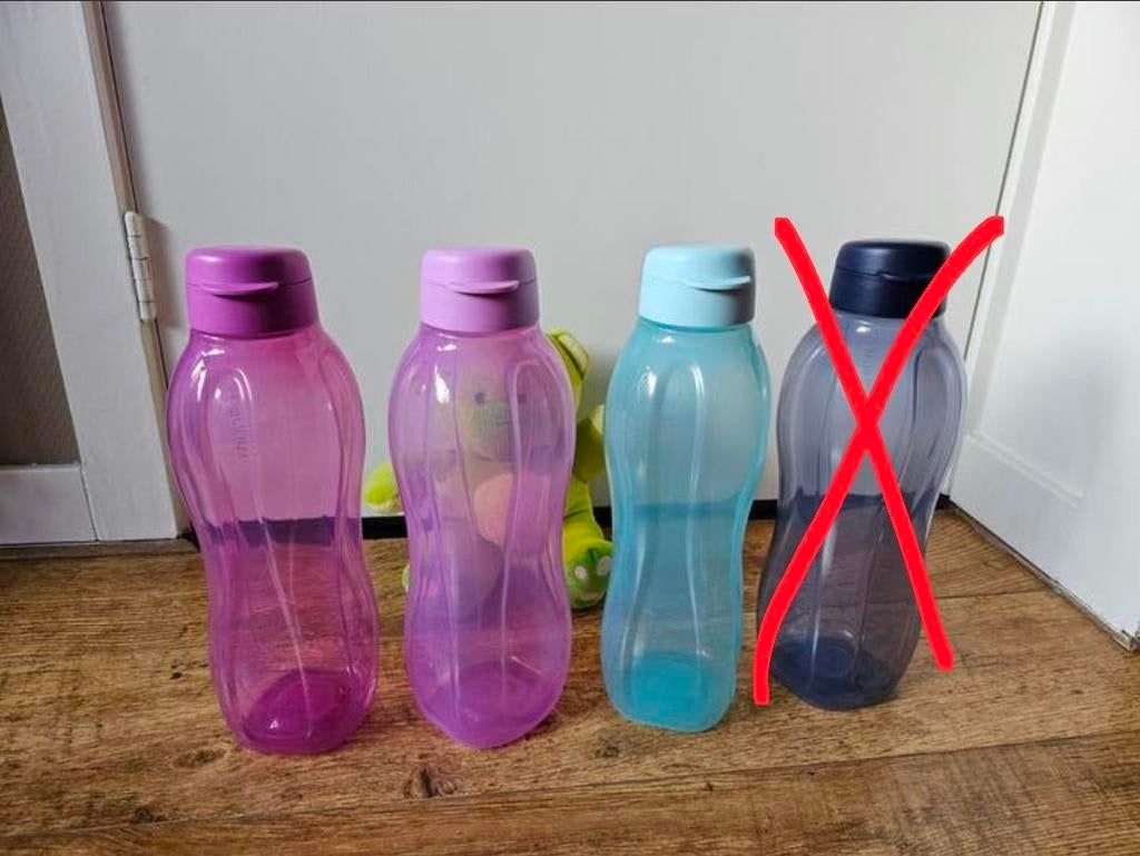 #* Tupperware nieuwe 1,5 liter fles sportdop, Ophalen of Verzenden, Nieuw, Blauw, Beker of Kan