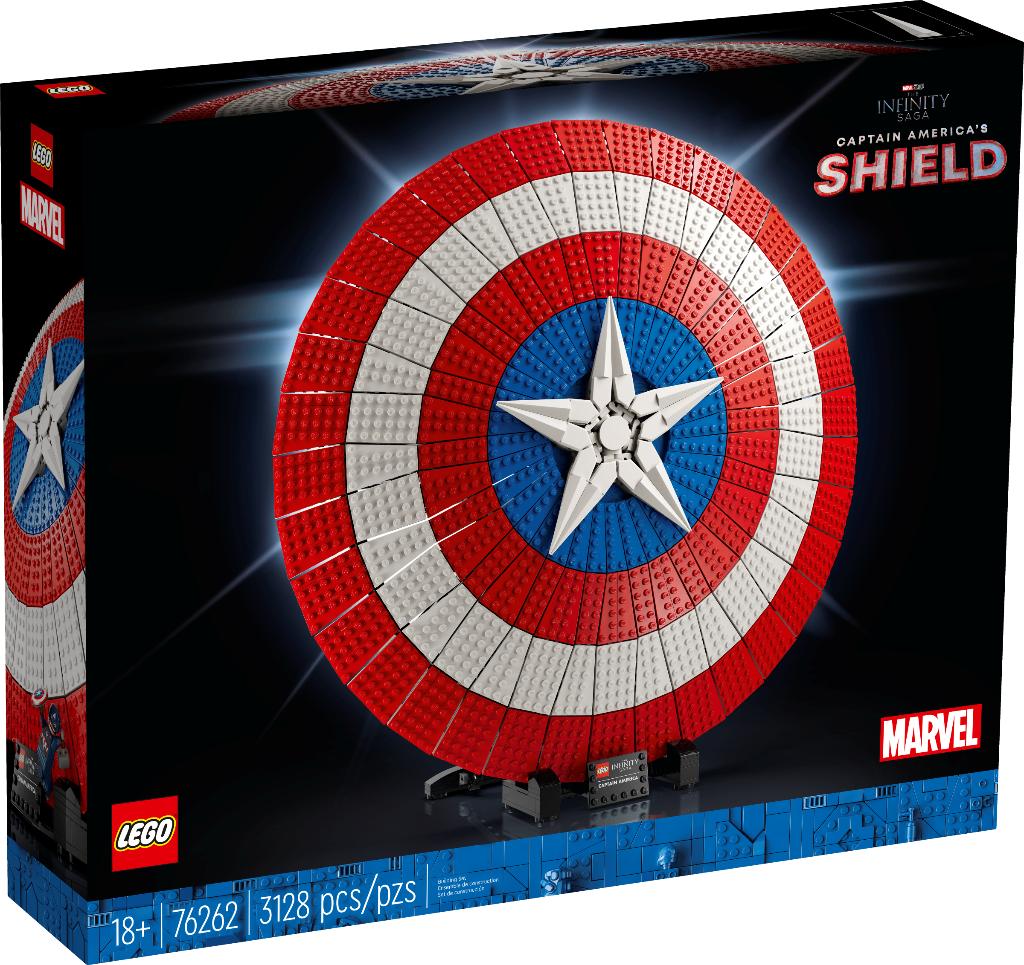 Lego 76262 Schild van Captain America Lego Marvel nieuw, Ophalen, Nieuw, Complete set, Lego