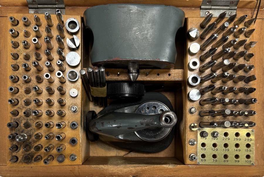 1426. Triebniet Boley en passerset, eerste helft 20e eeuw, Ophalen of Verzenden