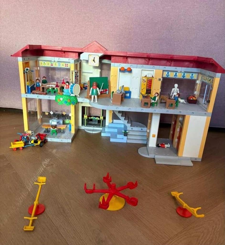 Playmobil School 4324 - Complete Set met Extra's, Ophalen of Verzenden, Gebruikt, Complete set