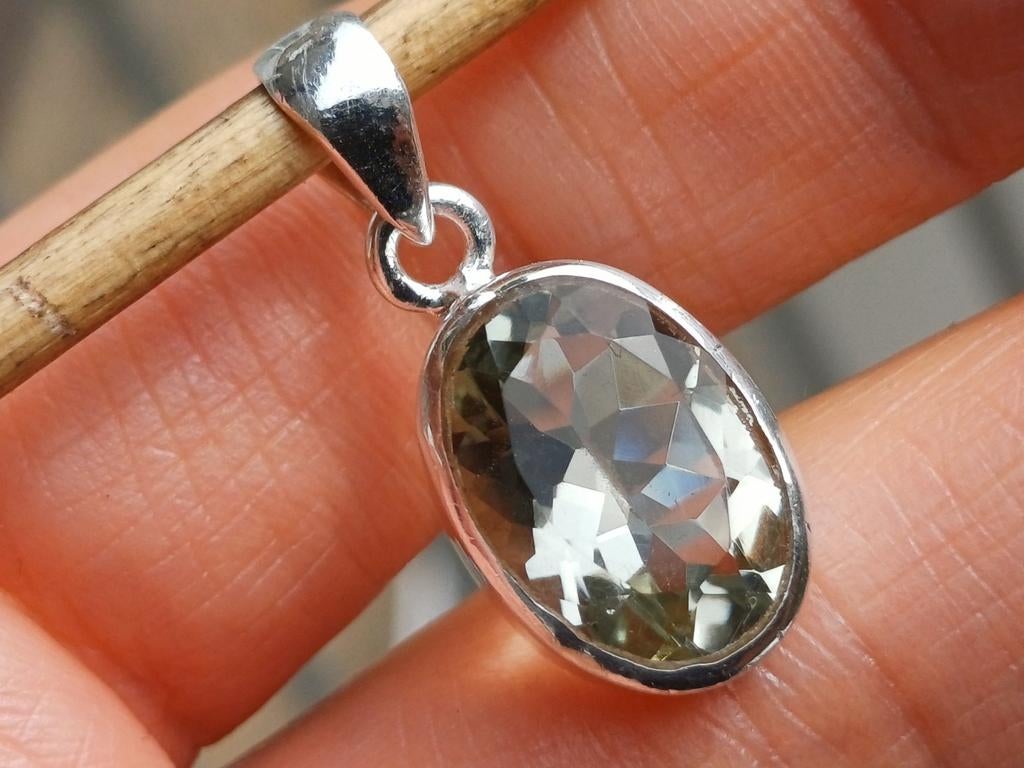 Vanoli 925 zilveren kettinghanger met groene amethyst, Daiva1973@hotmail.com, Vanoli, Amsterdam, Nieuw