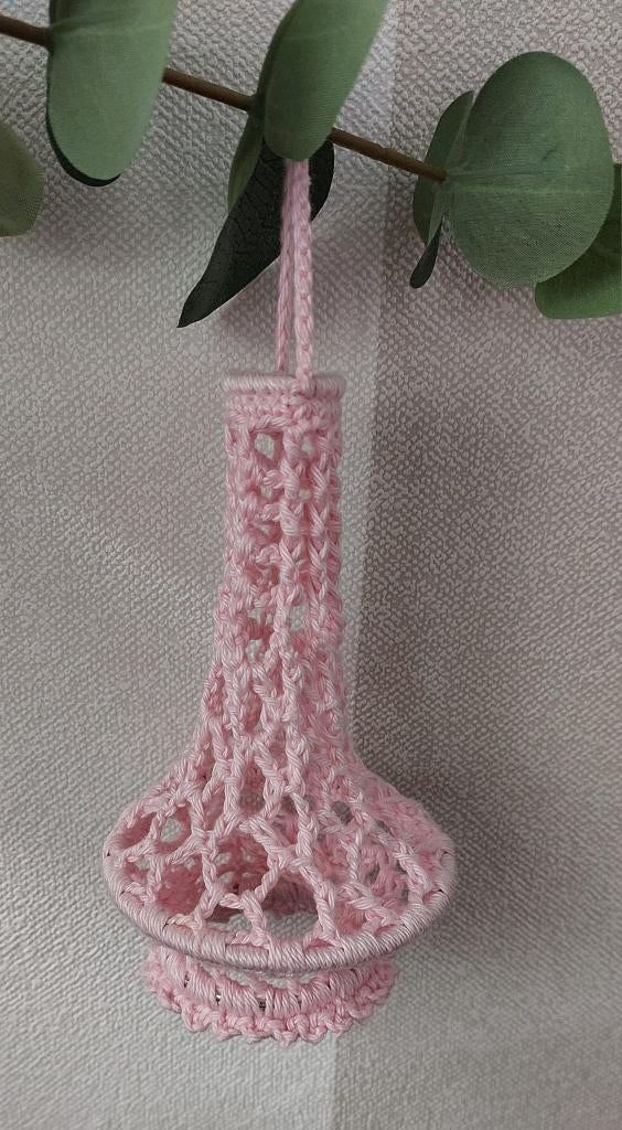 nieuw- gehaakte mini kroonluchter zacht roze, Ophalen of Verzenden, Nieuw