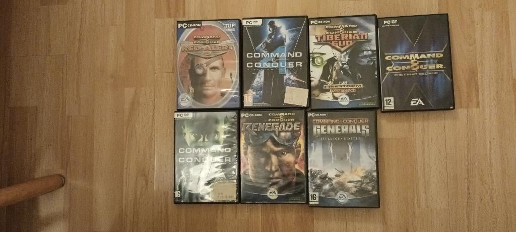 7 x Command & Conquer, Spelcomputers en Games, Games | Pc, Gebruikt, 1 speler, Ophalen of Verzenden, Strategie en Constructie