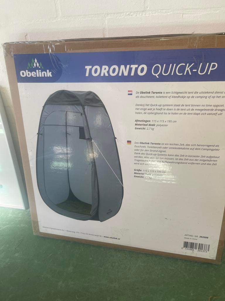 Obelink Toronto Quick-Up tent, Ophalen of Verzenden, Nieuw, Tot en met 2