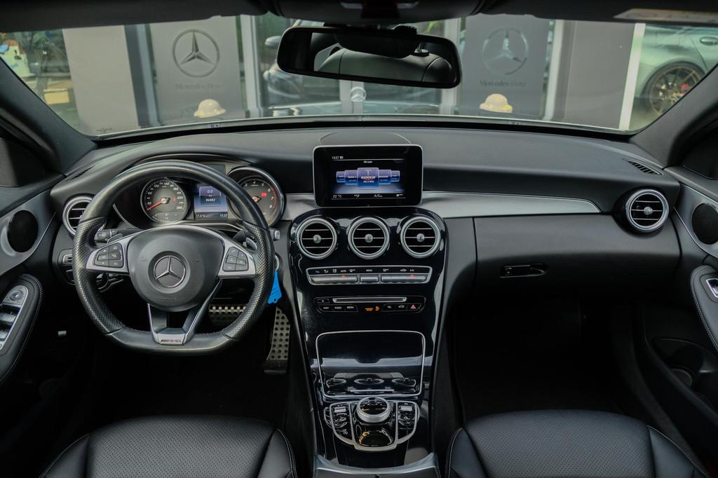 Mercedes-Benz C-klasse C180 AMG Sport Edition 156PK Leder St, Auto's, Mercedes-Benz, Automaat, Lichtsensor, Bedrijf, Sedan