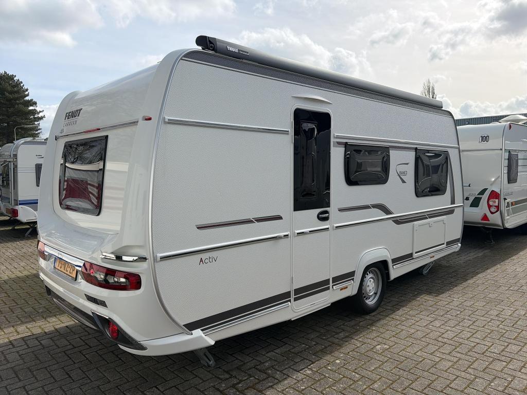 Fendt Bianco Activ 465 SGE Unico Verona/Thule luifel, Caravans en Kamperen, Caravans, Tot en met 2, Bedrijf, Schokbreker, Fendt