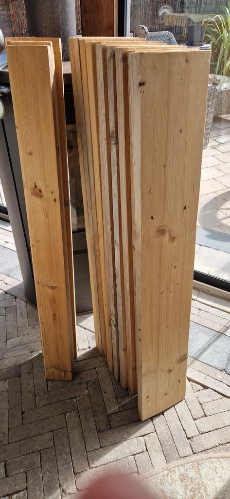 Steigerhout, Doe-het-zelf en Verbouw, Hout en Planken, Ophalen, 25 tot 50 mm, Plank, Steigerhout