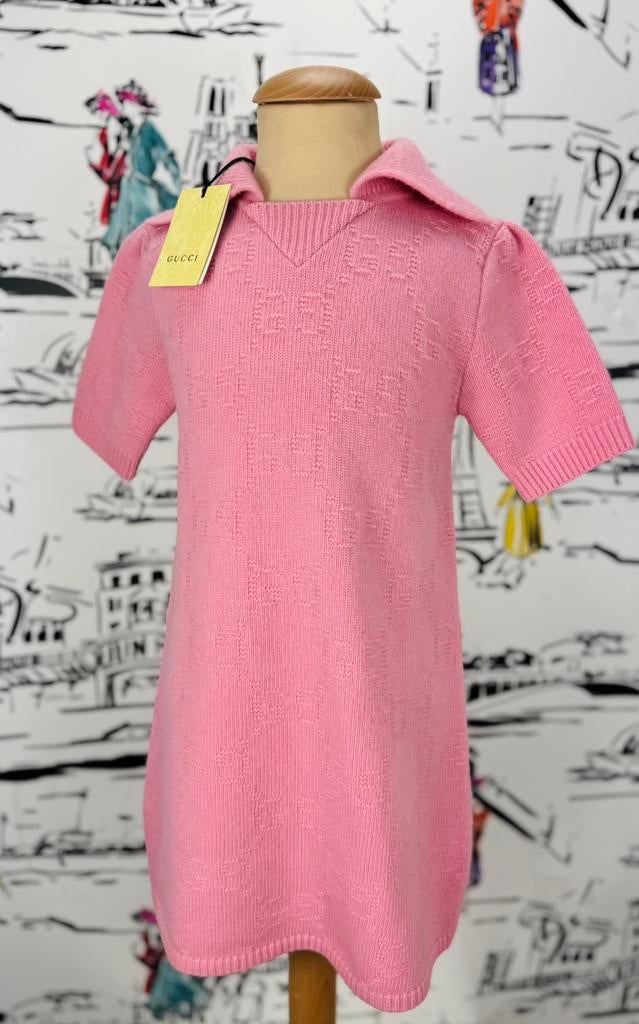 Gucci roze GG jurk maat 6 NIEUW (590 euro), Customercare@gucci.com, Jurk of Rok, Gucci, Verzenden