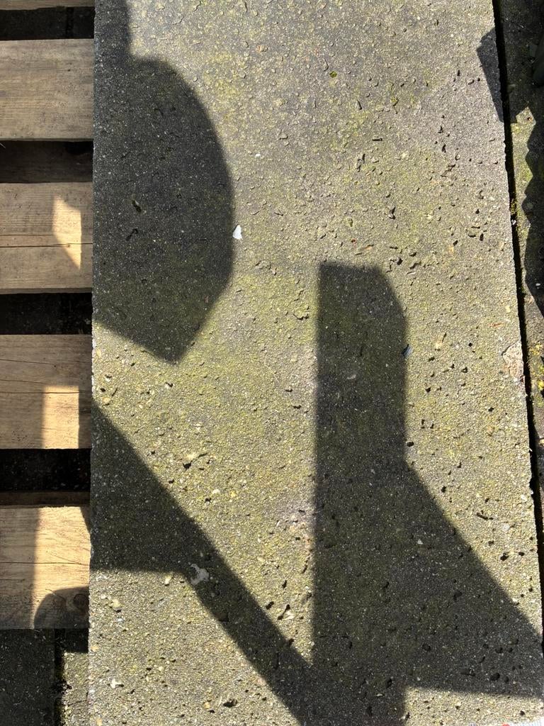 Schellevis tegels 100x30x7cm., Tuin en Terras, Tegels en Klinkers, Ophalen of Verzenden, Gebruikt, Beton, Terrastegels