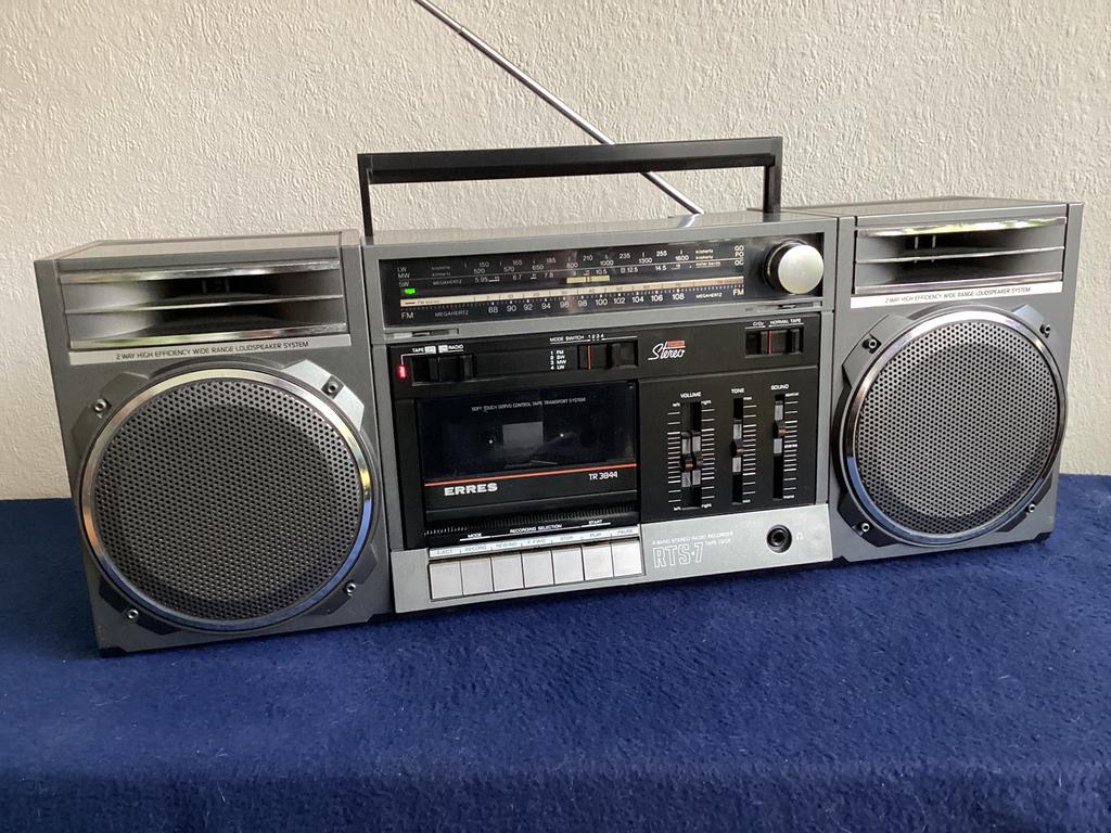 ERRES ghettoblaster- afneembare speakers, Ophalen of Verzenden, Gebruikt, Radio