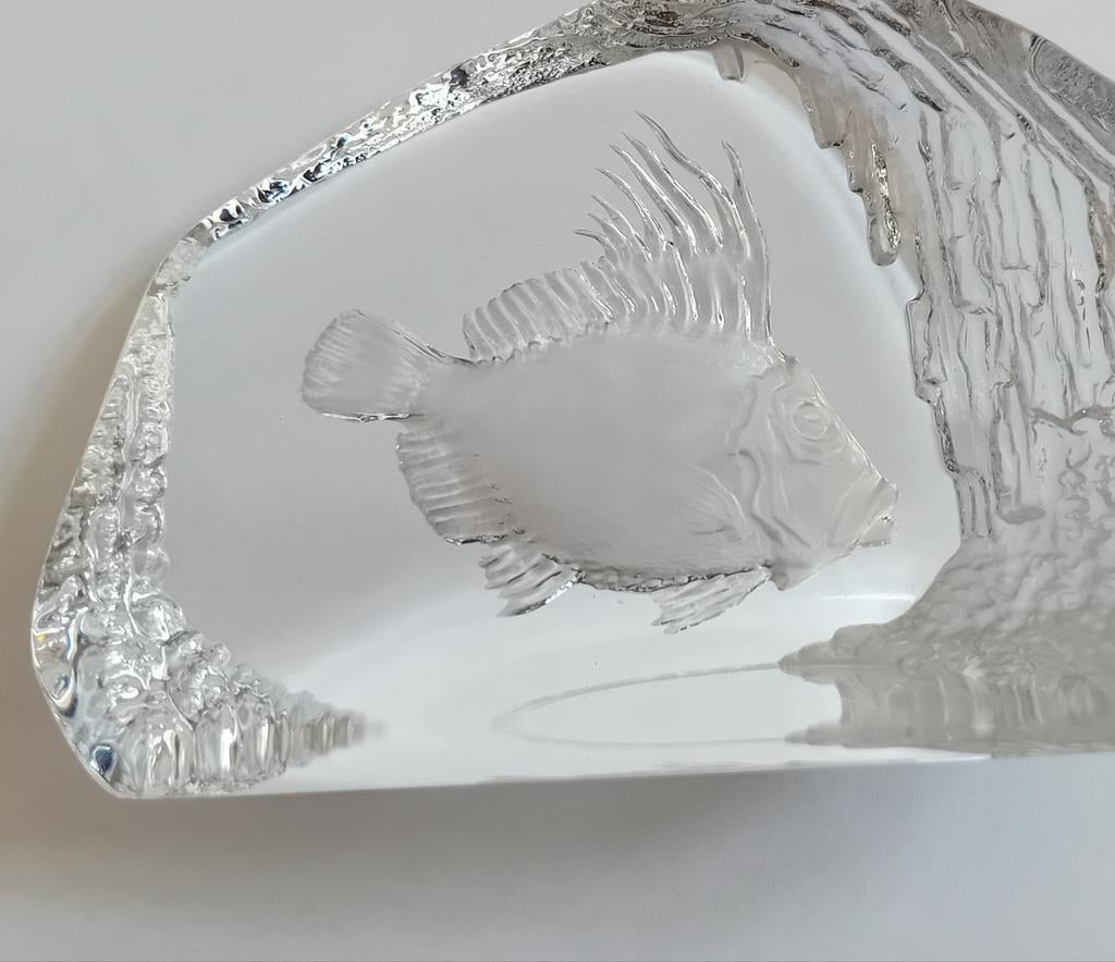 Glazen vis sculptuur.  Mats Jonasson, Ophalen of Verzenden