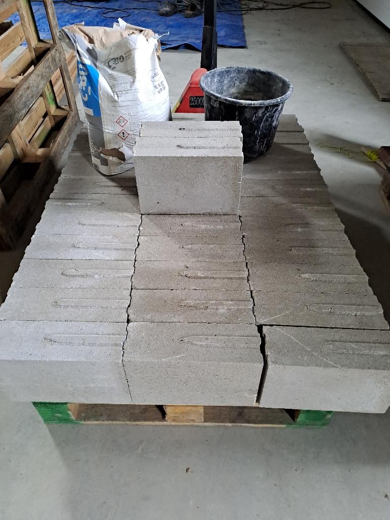 Bia Beton blokken met lijm, Ophalen, Nieuw, Beton